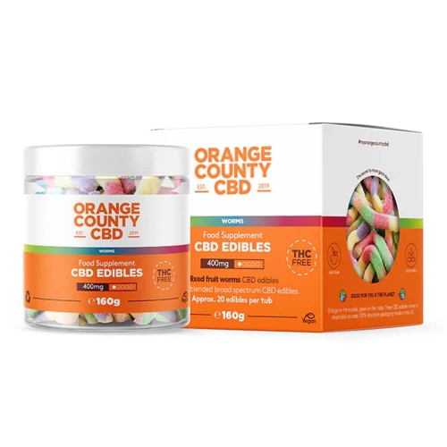 Orange County CBD-Würmer, 400 mg CBD, 160 g
