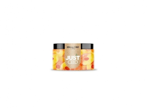 Just CBD Gummies Pfirsichringe 250 mg-500 mg CBD CBD mg: 250