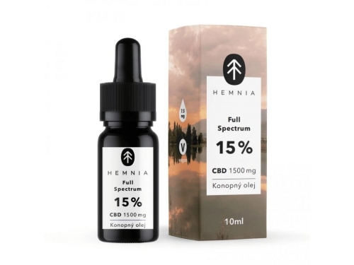 Hemnia Vollspektrum-CBD-Hanföl 15 %, 1500 mg, 10 ml