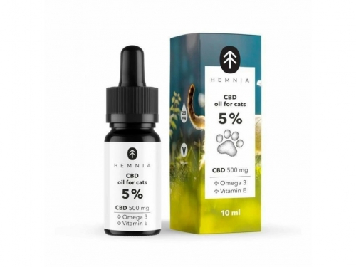 Hemnia CBD-Öl für Katzen 5 %, 500 mg, 10 ml