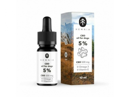 Hemnia CBD-Öl für Hunde 5 %, 500 mg, 10 ml
