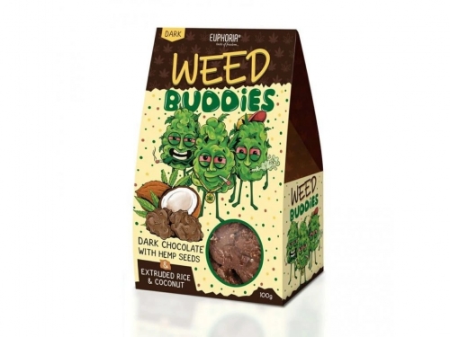 Euphoria Weed Buddies mit Hanfsamen, Reiskugeln und Kokosnuss 100 g